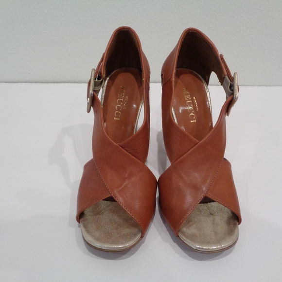 Sesto Meucci SALOME Brown New Wedge Sandals - Picture 7 of 8